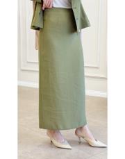 belinda pamuklu kalem etek yağ yeşili 4