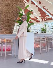 belinda pamuklu kalem etek bej 2