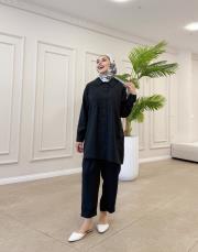 alfreda modal tunik siyah