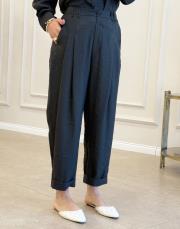 alfreda pile detay  modal pantolon siyah