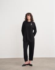 esta merserize süprem broşlu sweat siyah 2