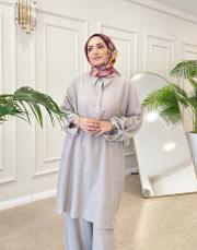 aida krinkıl tunik bej 2