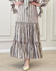 adel desenli kloş etek yeşil 4