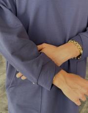 tina iki iplik cepli basic sweat indigo 5