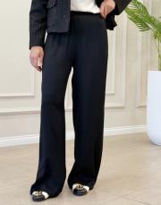 elisa bol paça pantolon siyah