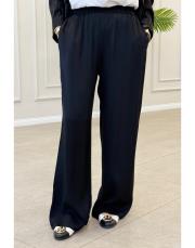 elisa bol paça pantolon siyah 2