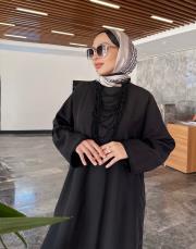 rafella grogren detay uzun tunik siyah 6