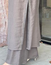 rafella grogren detay uzun tunik vizon 7