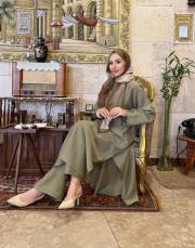 rafella grogren detay uzun tunik haki 4