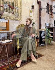 rafella grogren detay uzun tunik haki 6