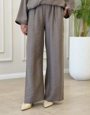 rafella tencel bol paça  pantolon vizon 2