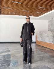 zeta organze fırfır detay ceket siyah 3