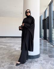 almera taşlı asimetrik tunik siyah 6