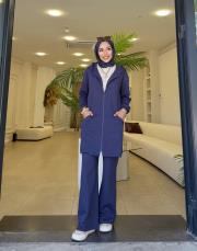 softova kapüşonlu kap indigo 3