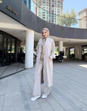 longra uzun basic kap bej 2