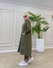 longra uzun basic kap haki 2