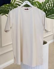 mono kısa kol basic t-shirt bej 2