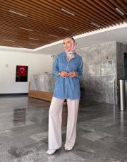 tensel bomber ceket buz mavi 3