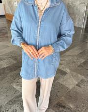 tensel bomber ceket buz mavi 6