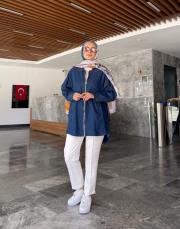 tensel bomber ceket lacivert 4