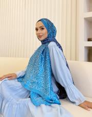 moire desenli silk şal 07