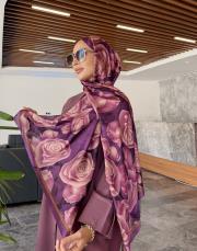 moire desenli silk şal 09