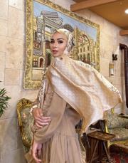 moire desenli silk şal 017