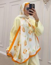 moire desenli silk şal 018