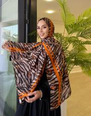 moire desenli silk şal 029