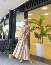 asimetrik basic gömlek vizon 3