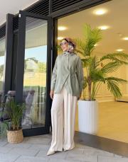 asimetrik basic gömlek mint 2