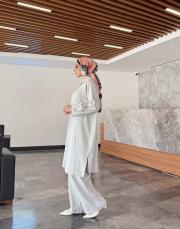 uzun gömlekli takım gri 3