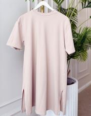 tivo kısa kol basic t-shirt koyu bej