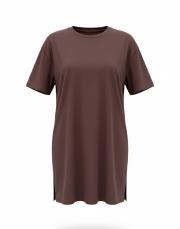 tivo kısa kol basic t-shirt kahverengi