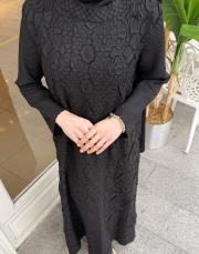 miyake elbise ithal siyah 5