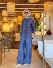 luva tencel gömlek indigo 2