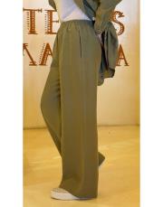 luva tencel bol paça pantolon haki 2