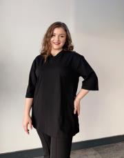 monel v yaka basic t-shirt siyah