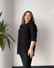 monel v yaka basic t-shirt siyah 2