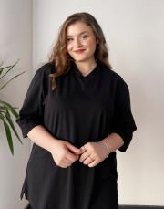 monel v yaka basic t-shirt siyah 3