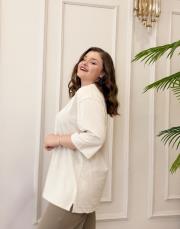 monel v yaka basic t-shirt bej 2