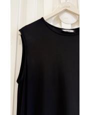 merserize süprem sıfır kol elbise siyah 2