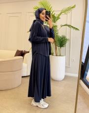 ince basic etekli takım lacivert 3