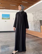 luis uzun tencel ferace siyah 2