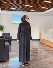 ince basic elbise siyah