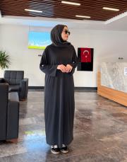 ince basic elbise siyah 2