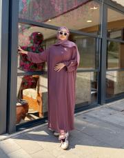 ince basic elbise mürdüm 2