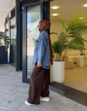 basic kot ceket mavi 3