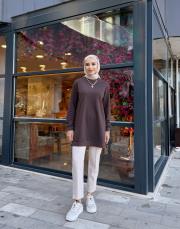 elvis basic sweat kahve 3