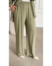 rawa keten bol paça pantolon haki